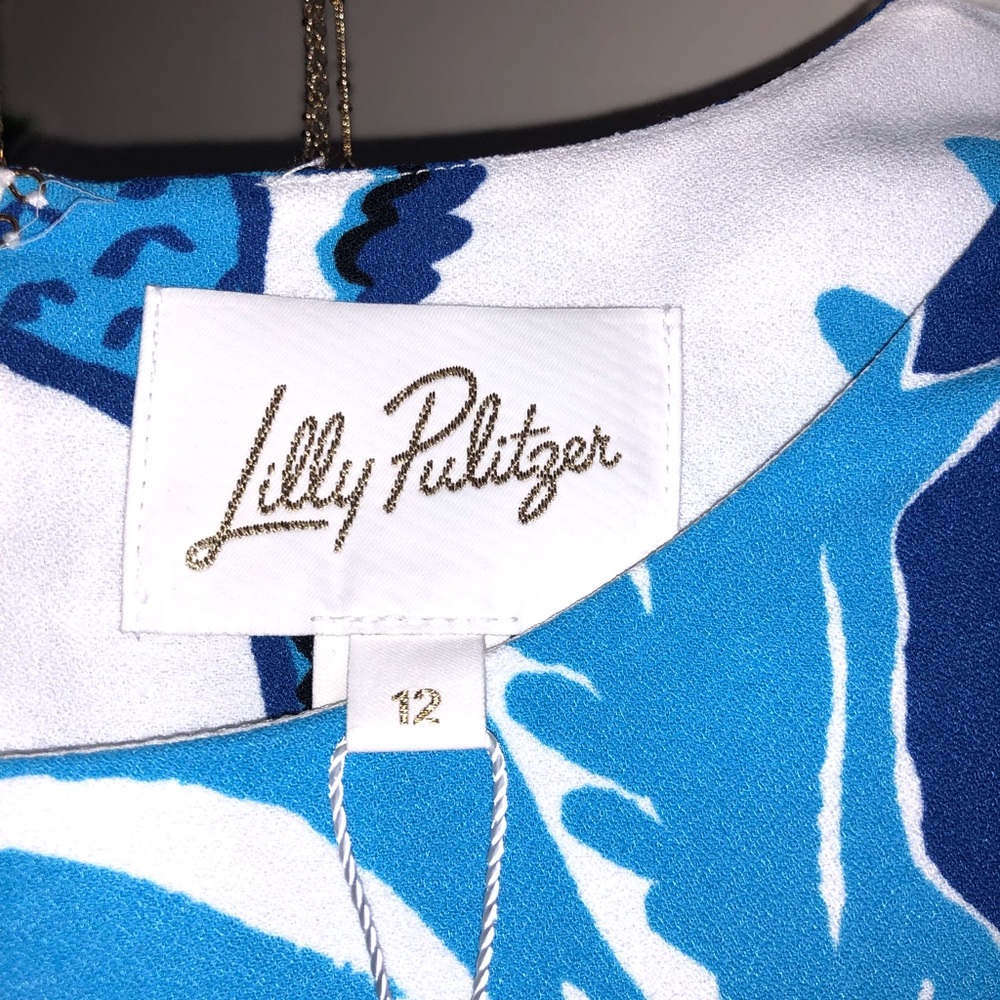 NWT Lilly Pulitzer Charlee Maxi Dress Coconut Swayin in the Breeze Size 12 - Picture 8 of 8